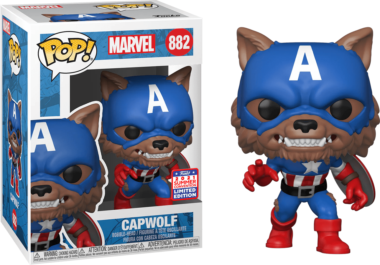 Funko Pop! Marvel: YOTS- Capwolf (SDCC'21) – image 3