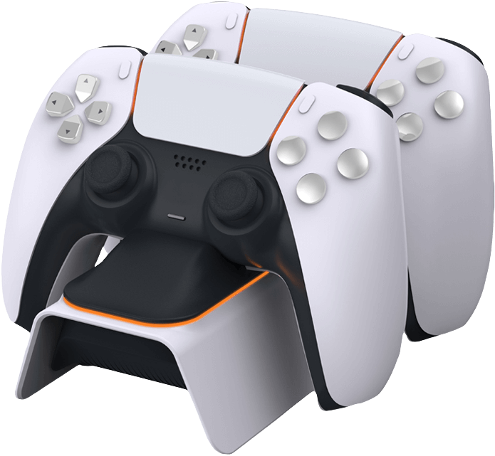 DOBE Dual Charging Dock for PS5 Controllers - White