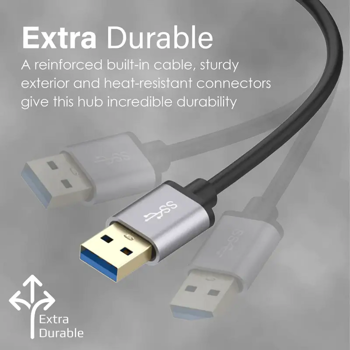 مشترك موزع منافذ (هاب) يو إس بي (EzHub-7) مع محول تايب سي من برومات - 7 منافذ  للبيع في مصر من خلال Games2Egypt