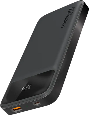 Promate Torq-10 (USB and Type C) Power Bank - Black