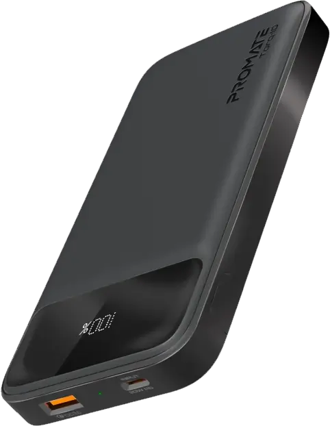 Promate Torq-10 (USB and Type C) Power Bank - Black