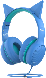 Promate Kids Wired Simba Headset - Aqua Blue -  for sale in Egypt from Games2Egypt