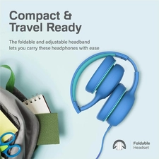 Promate Kids Wired Simba Headset - Aqua Blue