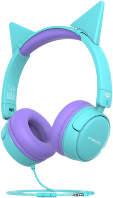 Promate Kids Wired Jewel Headset - Aqua Green