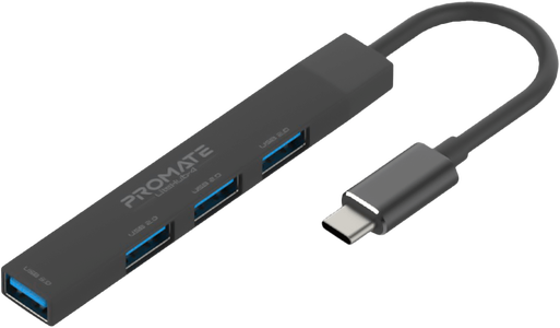 Promate LiteHub-4 USB Hub with USB Converter - 4 Ports - Black -  for sale in Egypt from Games2Egypt
