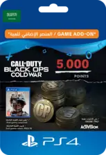  PS4 Call of Duty Black Ops Cold War - 5000 Points - KSA (88374)