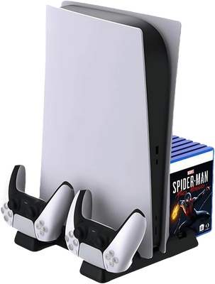 Dobe Cooling Stand with Dual Charging Dock for PS5 Console (Digital and Physical)