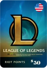 Riot Games Points Gift Card for League of Legends $50 - 7200 RP (USA) (88402)