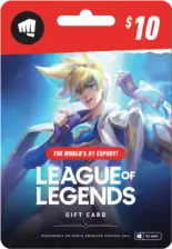 League of Legends Gift Card $10 - North America (88418)