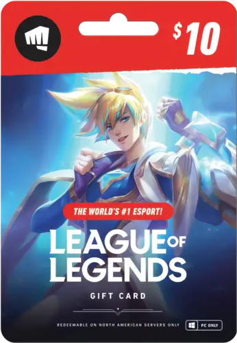 League of Legends Gift Card $10 - North America