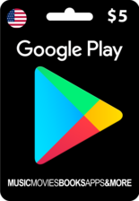 Google Play Gift Code $5 USA