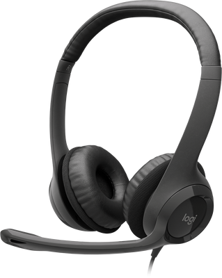 Logitech H390 Wired Gaming Headset for PC - Black