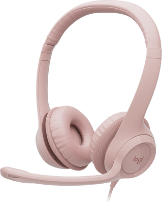 Logitech H390 Wired Gaming Headset for PC - Rose