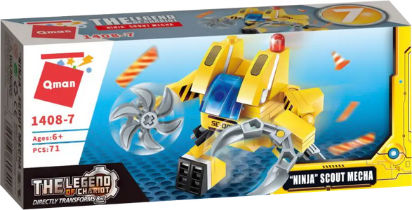 Keeppley Trans Collector THE LEGEND OF CHARIOT - 71 PCS - Ninja (Scout Mecha)