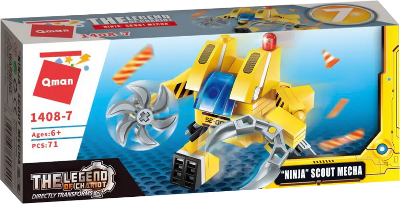 Keeppley Trans Collector THE LEGEND OF CHARIOT - 71 PCS - Ninja (Scout Mecha)