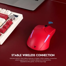 Fantech VENOM II WGC2 Wireless Gaming Mouse - Red