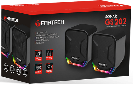 سماعة مكبر صوت  SONAR GS202 سلكية من فانتيك - سوداء  للبيع في مصر من خلال Games2Egypt
