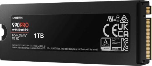 Samsung 990 Pro PCle 4.0 M.2 NVMe INTERNAL SSD with Heatsink for PS5 - 1TB