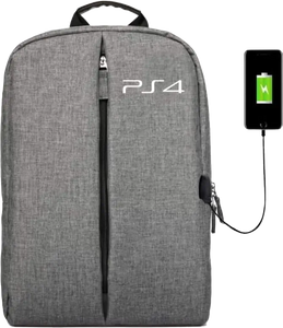 BackPack Bag For PS4 Game Console Storage - Grey