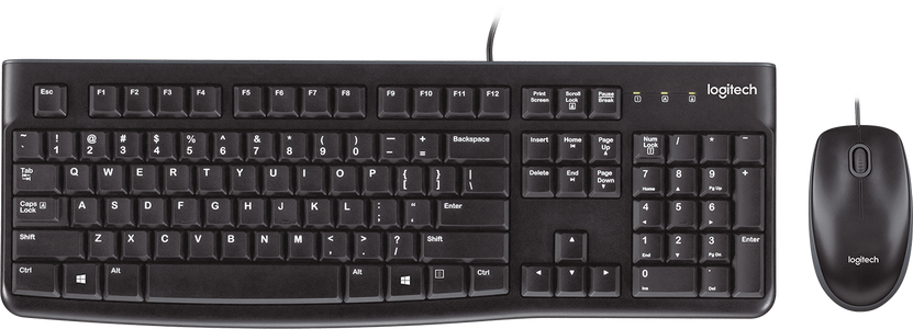 Logitech MK120 Wired Gaming Keyboard and Mouse Combo - Black -  for sale in Egypt from Games2Egypt