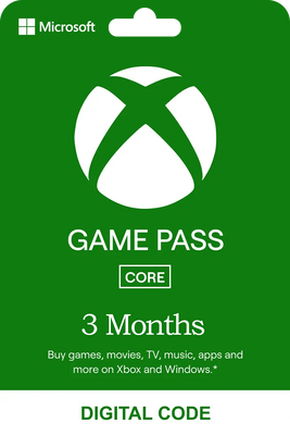 Xbox Game Pass Core 3 Months USA Digital Code