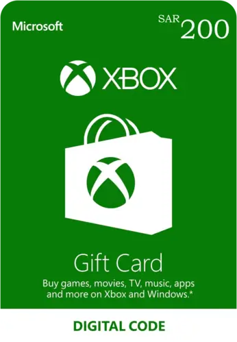 Xbox Live SAR 200 Gift Card KSA Digital Code
