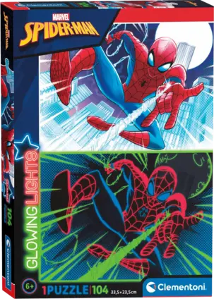 Clementoni Glowing Spider Man Puzzle (Glows in the Dark) (104pc)