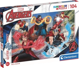 Clementoni Marvel Avengers Glitter Puzzle (104pc) -  for sale in Egypt from Games2Egypt