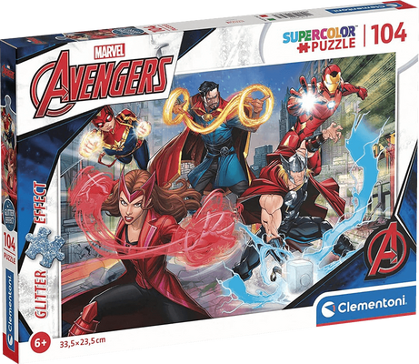 Clementoni Marvel Avengers Glitter Puzzle (104pc)