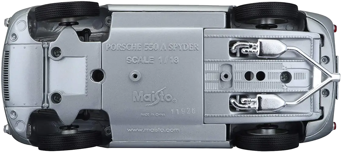 Maisto PORSCHE 550 A SPYDER (1:18) - Diecast Special Edition - Silver