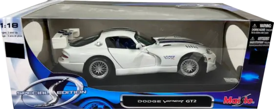 Maisto Dodge Viper GT2 (1:18) - Diecast Special Edition - White