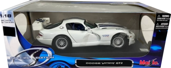 Maisto Dodge Viper GT2 (1:18) - Diecast Special Edition - White