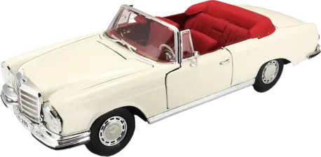 Maisto 1966 Mercedes Benz 280SE Cabrio (1:18) - Diecast Special Edition - White (90515)