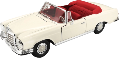 Maisto 1966 Mercedes Benz 280SE Cabrio (1:18) - Diecast Special Edition - White (90515)