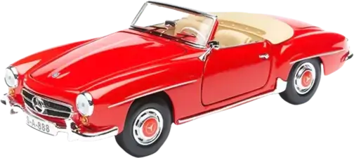 Maisto 1955 Mercedes Benz 190SL (1:18) - Diecast Special Edition - Red (90518)