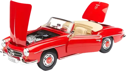 مجسم سيارة 1955 مرسيدس بنز 190SL ديكاست (1:18) من مايستو (نسخة سبيشال) - أحمر  للبيع في مصر من خلال Games2Egypt