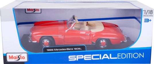 Maisto 1955 Mercedes Benz 190SL (1:18) - Diecast Special Edition - Red