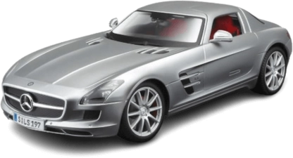 مجسم سيارة مرسيدس بنز SLS AMG ديكاست (1:18) من مايستو (نسخة سبيشال) - فضي (90529)