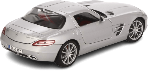 مجسم سيارة مرسيدس بنز SLS AMG ديكاست (1:18) من مايستو (نسخة سبيشال) - فضي  للبيع في مصر من خلال Games2Egypt