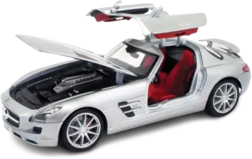 Maisto Mercedes-Benz SLS AMG (1:18) - Diecast Special Edition - Silver