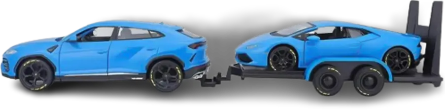 Maisto Lamborghini Urus + Lamborghini Huracan (1:24) - Diecast Special Edition - Blue