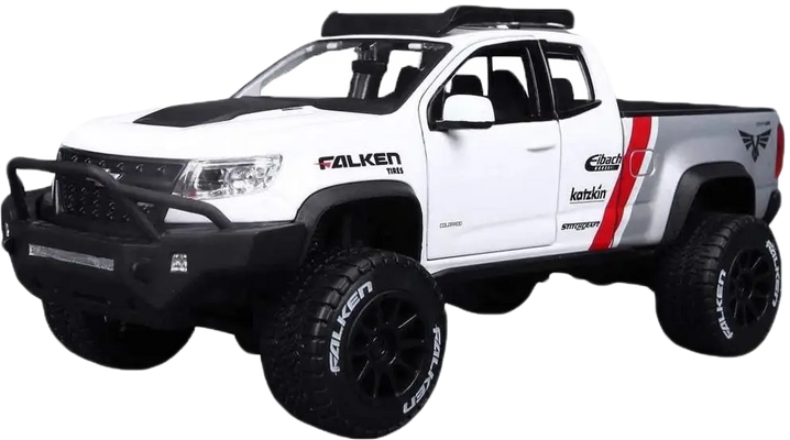 Maisto Design 2017 Chevrolet Colorado ZR2 (1:24) - Diecast Off -Road Series - White