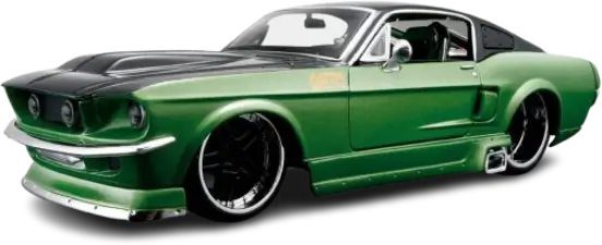 Maisto Design 1967 Ford Mustang GT (1:24) - Diecast ASSMPLY LINE - Green