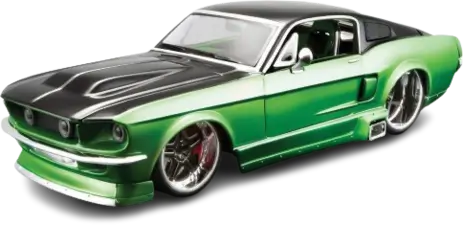 Maisto Design 1967 Ford Mustang GT (1:24) - Diecast ASSMPLY LINE - Green