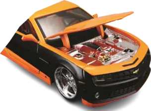Maisto 2010 Chevrolet Camaro RS (1:24) - Diecast Assembly Line - Orange