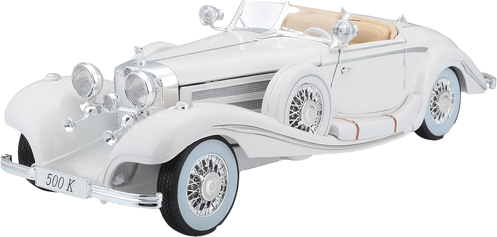 Maisto 1936 Mercedes-Benz 500K Special Roadster (1:18) - Diecast Premiere Edition - White  for sale in Egypt from Games2Egypt