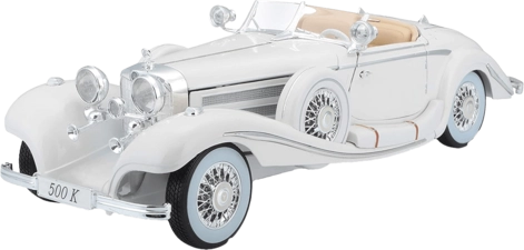 Maisto 1936 Mercedes-Benz 500K Special Roadster (1:18) - Diecast Premiere Edition - White -  for sale in Egypt from Games2Egypt