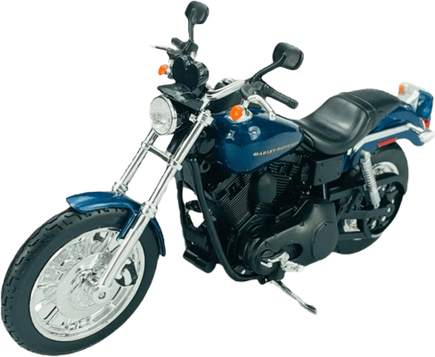 Maisto 2004 Dyna Super Glide Sport (1:12) - Diecast H-D Motorcycles - Blue
