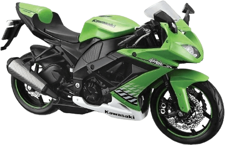 مجسم دراجة نارية  كاواساكي نينجا ZX-10R - ديكاست (1:12) من مايستو - أخضر  للبيع في مصر من خلال Games2Egypt
