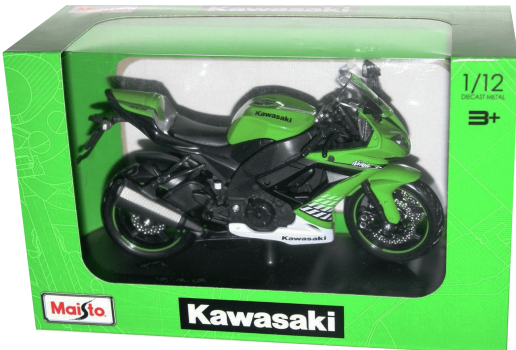 مجسم دراجة نارية  كاواساكي نينجا ZX-10R - ديكاست (1:12) من مايستو - أخضر  للبيع في مصر من خلال Games2Egypt